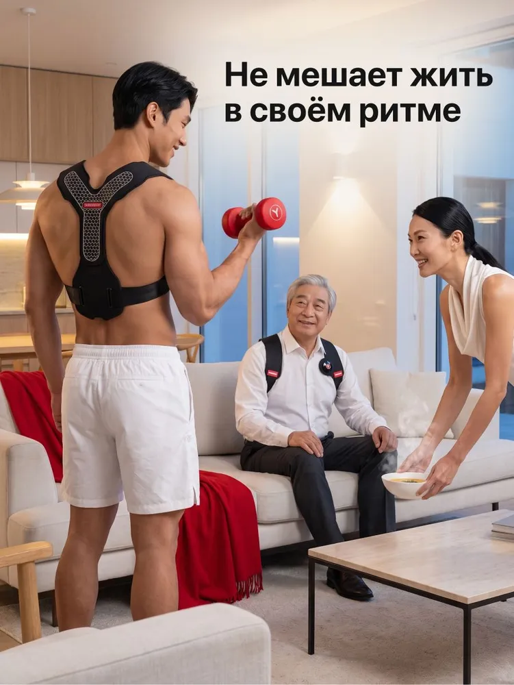 Беспроводное использование YAMAGUCHI Spine Trainer MIO
